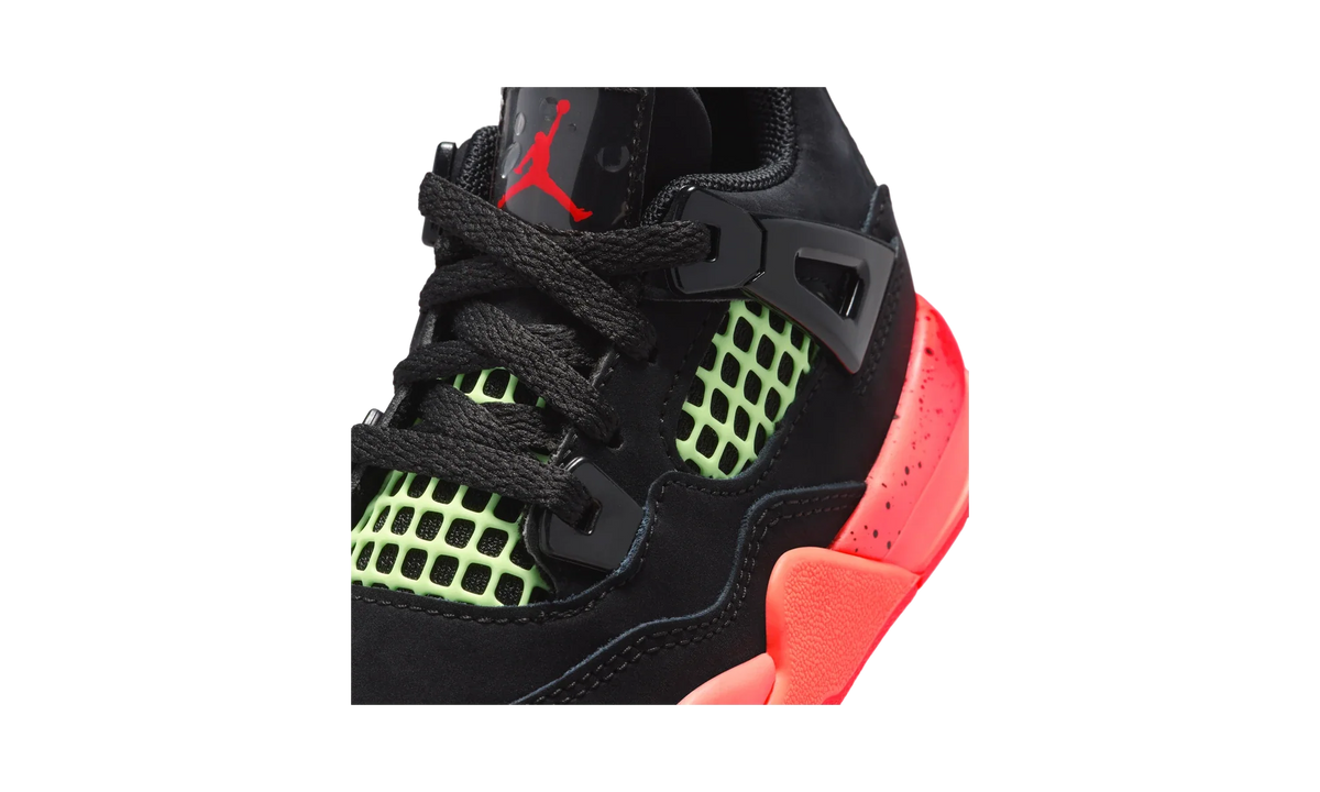 Overkicks - Air Jordan 4 Retro Black Infrared Barely Volt (TD) (II1270-001) - imagen 7