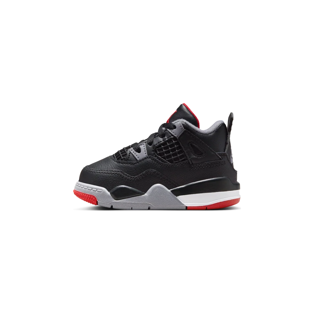 Overkicks - Air Jordan 4 Retro Bred Reimagined (TD) (BQ7670-006) - vista lateral