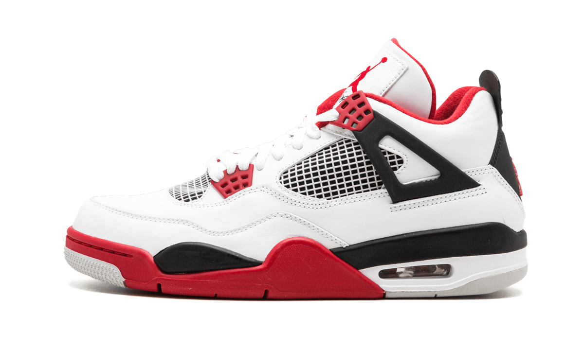 Overkicks - Air Jordan 4 Retro Fire Red (2012) (308497-110) - vista lateral