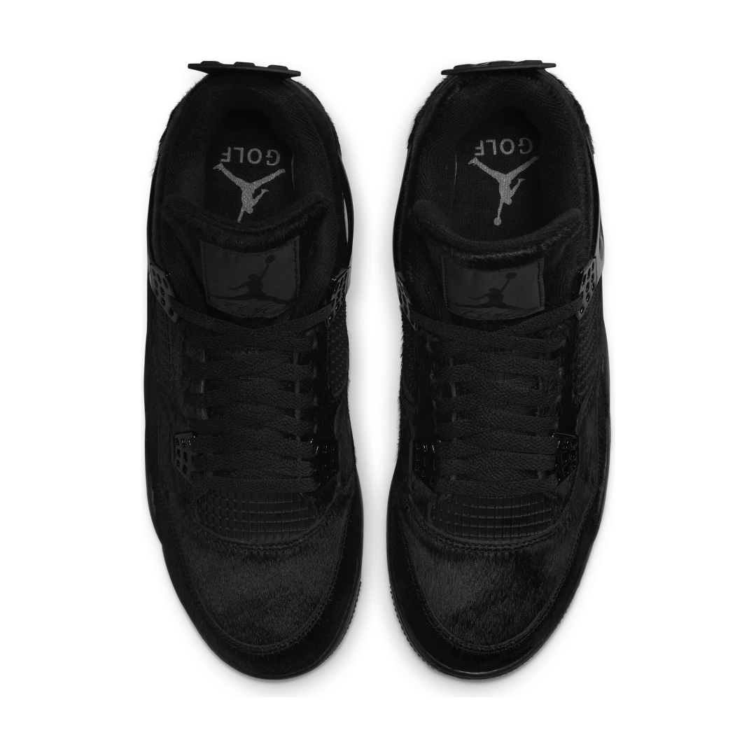 Overkicks - Air Jordan 4 Retro Golf Black Cat Pony Hair (CU9981-001) - par completo