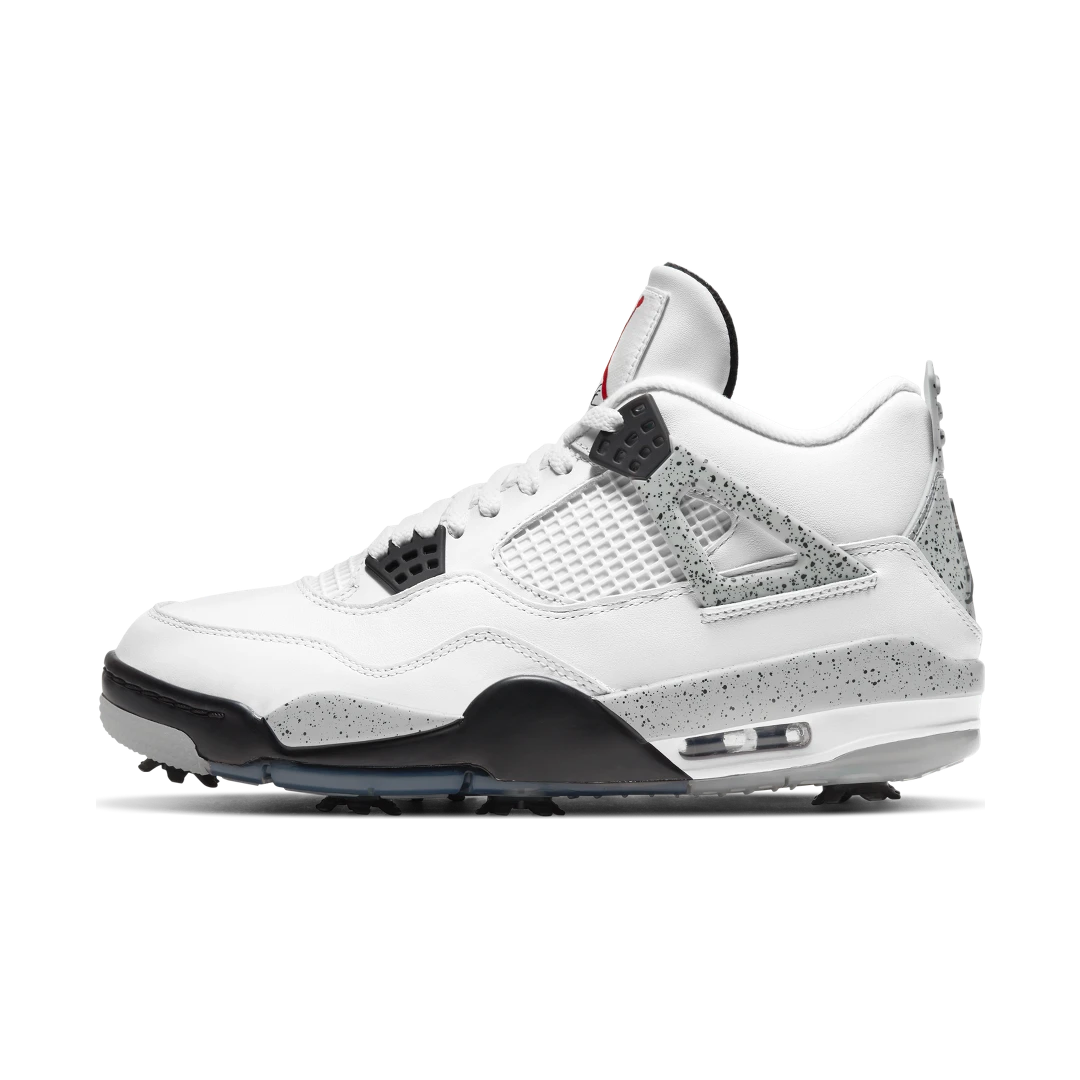 Overkicks - Air Jordan 4 Retro Golf White Cement (CU9981-100) - vista lateral