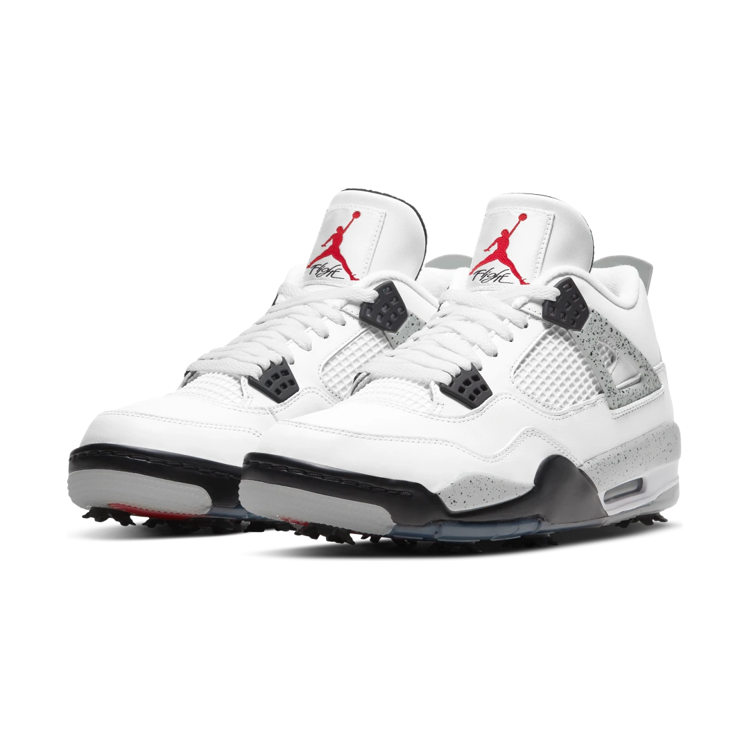 Overkicks - Air Jordan 4 Retro Golf White Cement (CU9981-100) - vista trasera