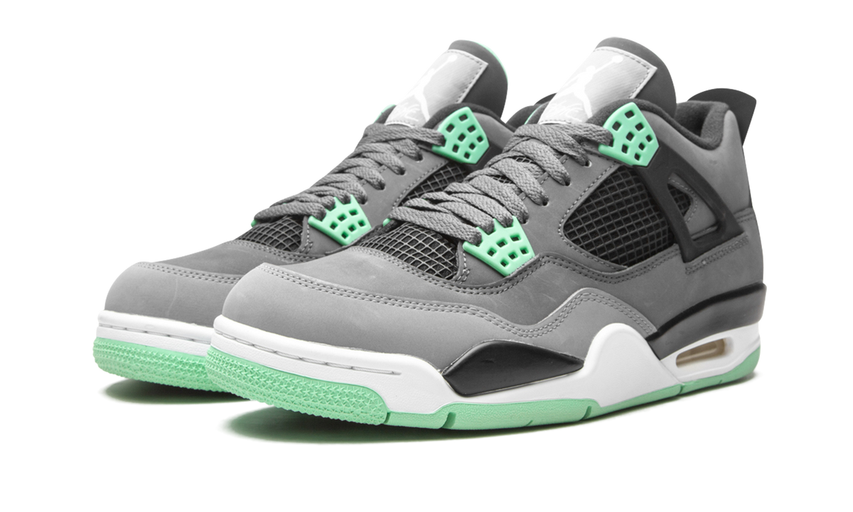 Overkicks - Air Jordan 4 Retro Green Glow (308497-033) - vista trasera