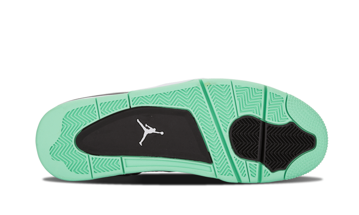Overkicks - Air Jordan 4 Retro Green Glow (308497-033) - detalle suela