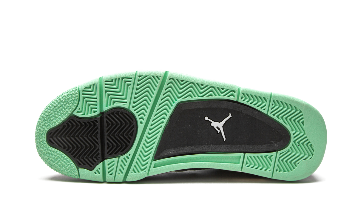 Overkicks - Air Jordan 4 Retro Green Glow (308497-033) - detalle talón