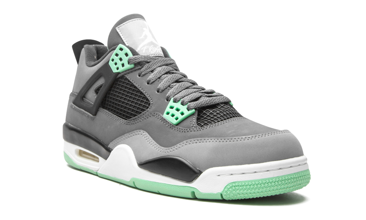 Overkicks - Air Jordan 4 Retro Green Glow (308497-033) - detalle