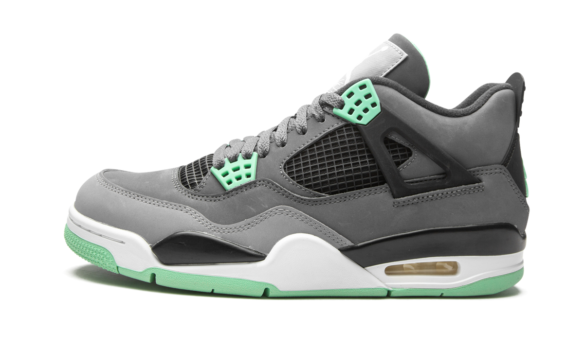 Overkicks - Air Jordan 4 Retro Green Glow (308497-033) - detalle