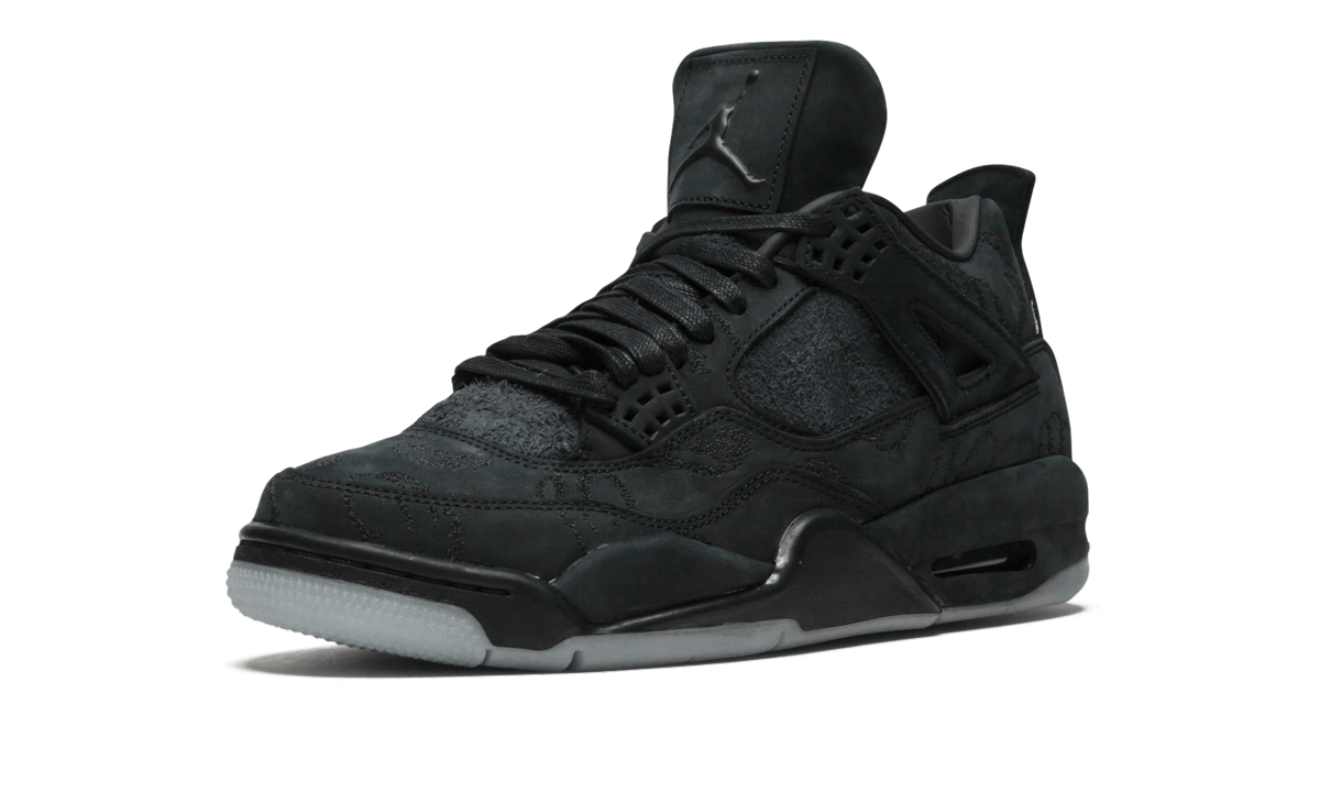Overkicks - Air Jordan 4 Retro Kaws Black (930155-001) - detalle suela