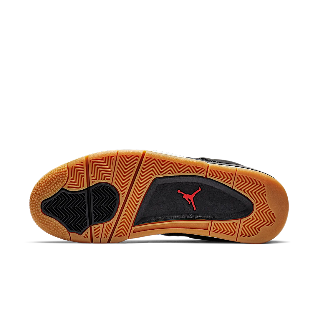 Overkicks - Air Jordan 4 Retro Laser Black Gum (CI1184-001) - detalle suela