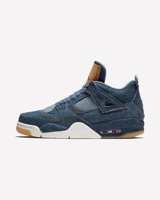 Overkicks - Air Jordan 4 Retro Levis Denim (Tag with Levis Logo) (AO2571-401) - vista lateral