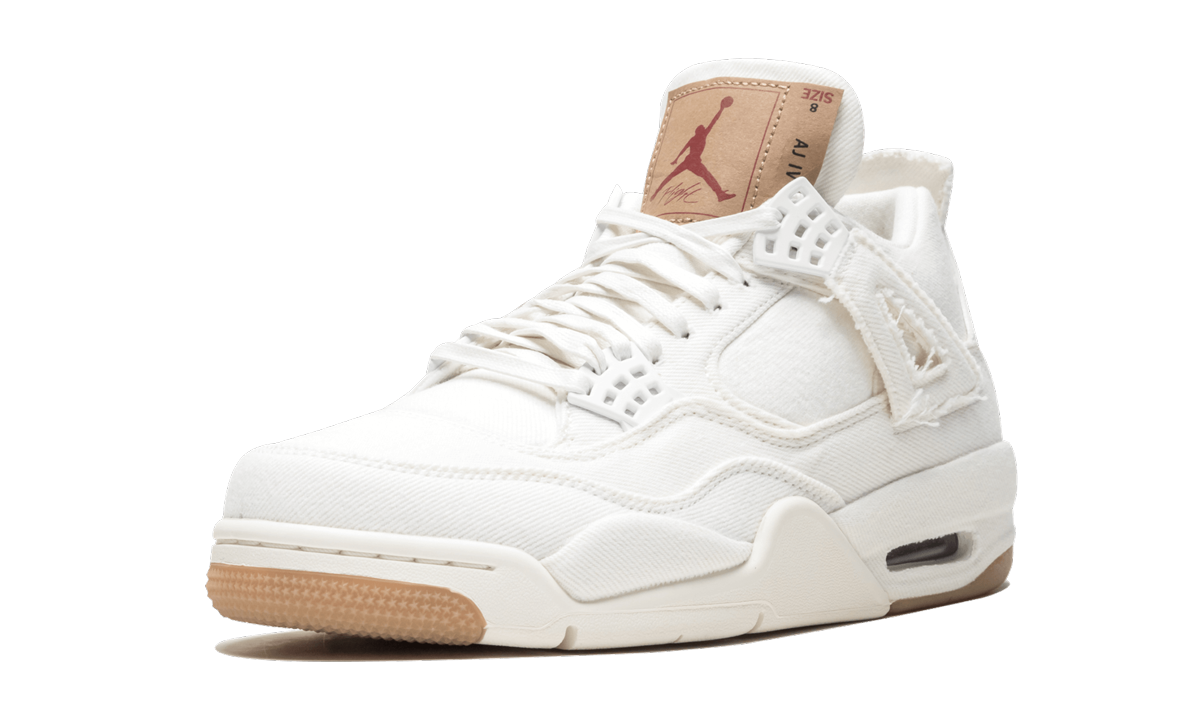 Overkicks - Air Jordan 4 Retro Levis White (Blank Tag) (AO2571-100) - detalle suela