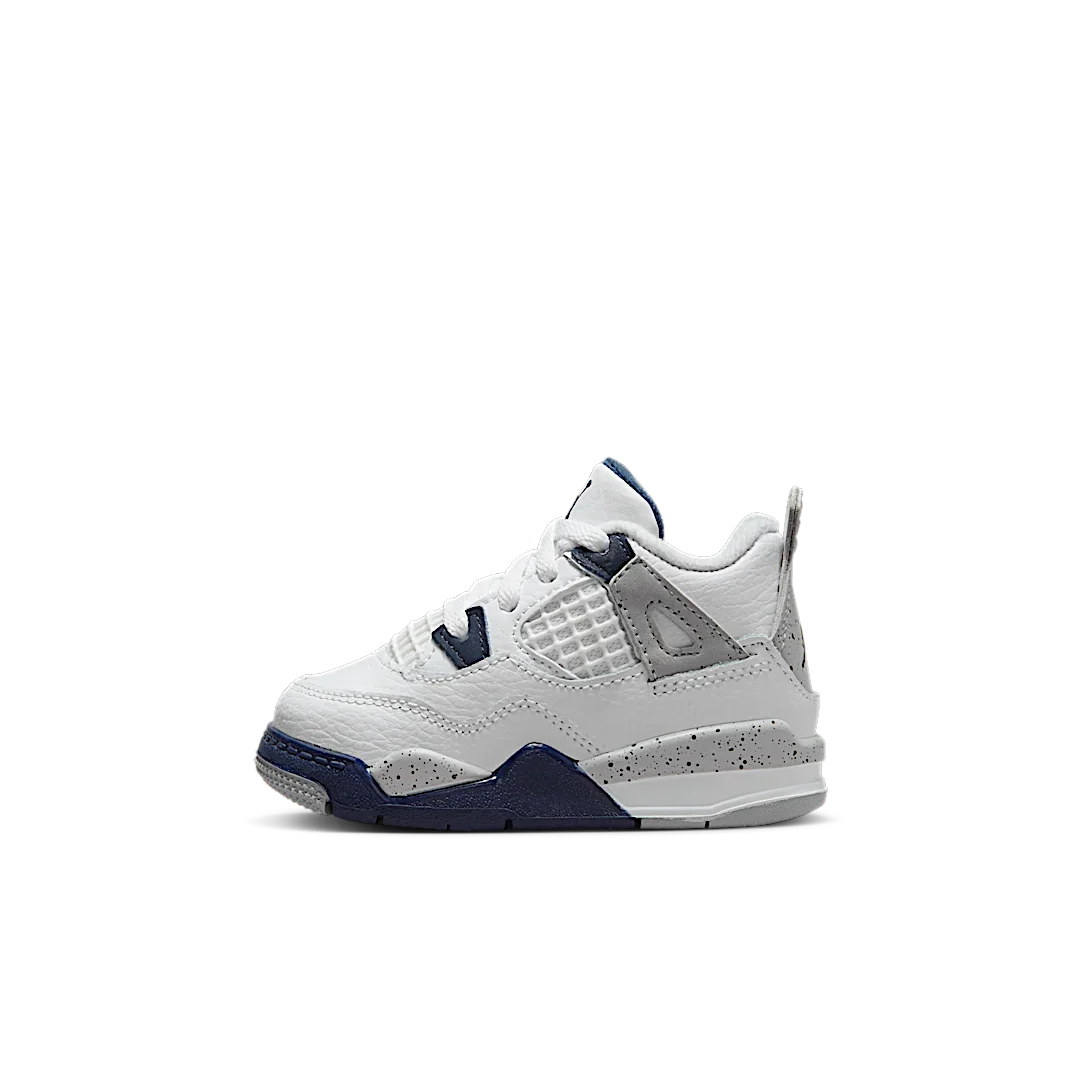 Overkicks - Air Jordan 4 Retro Midnight Navy (TD) (BQ7670-140) - vista lateral