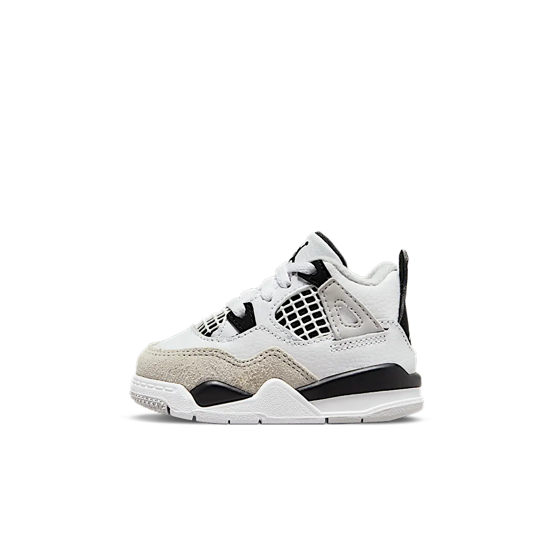 Overkicks - Air Jordan 4 Retro Military Black (TD) (BQ7670-111) - vista lateral
