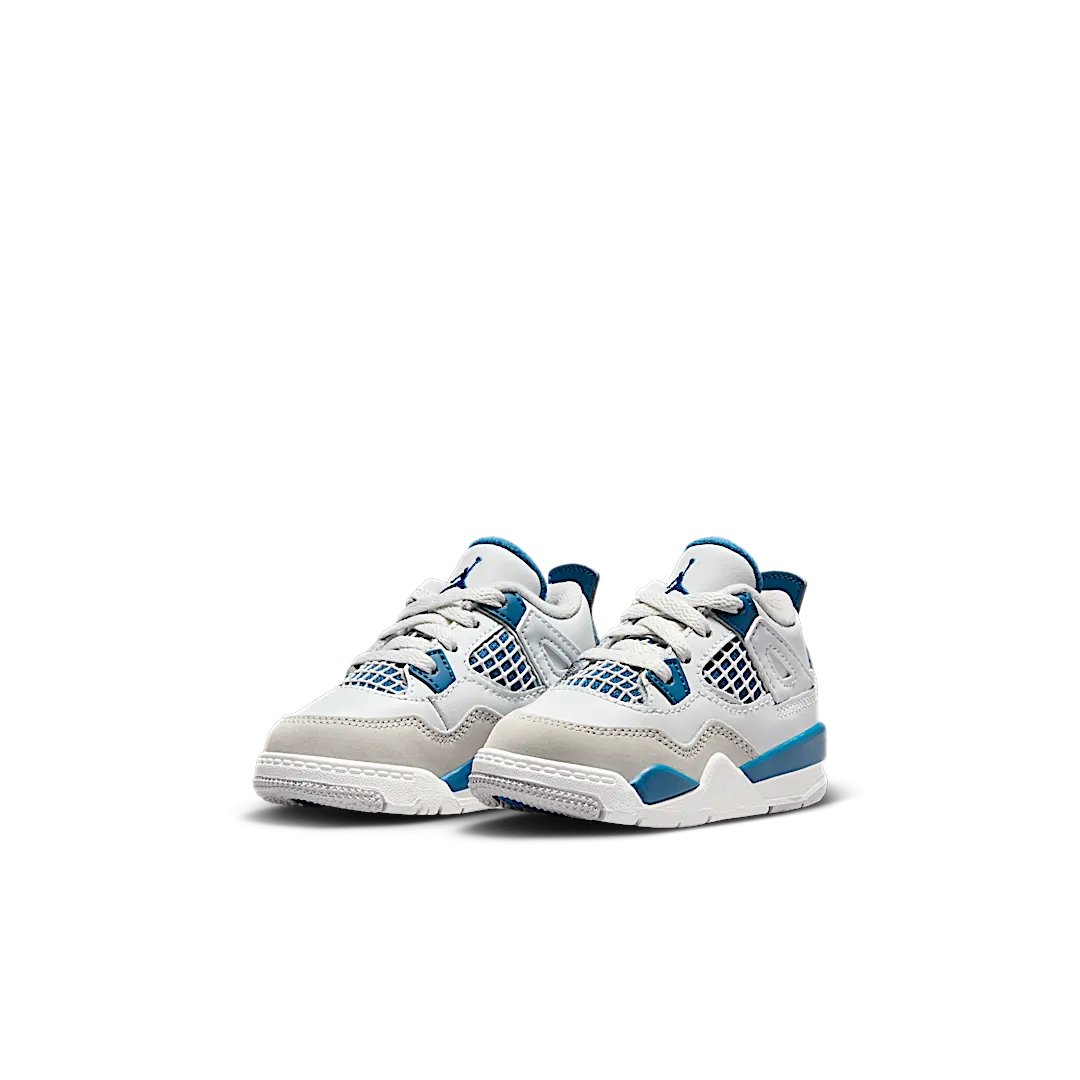 Overkicks - Air Jordan 4 Retro Military Blue (2024) (TD) (BQ7670-141) - imagen 2