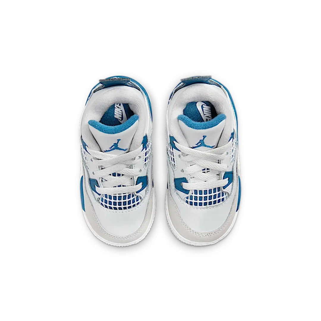 Overkicks - Air Jordan 4 Retro Military Blue (2024) (TD) (BQ7670-141) - imagen 3