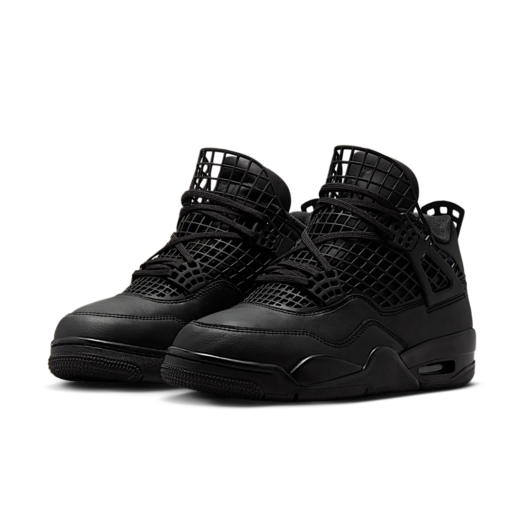 Overkicks - Air Jordan 4 Retro Net Black (FN7251-001) - vista trasera