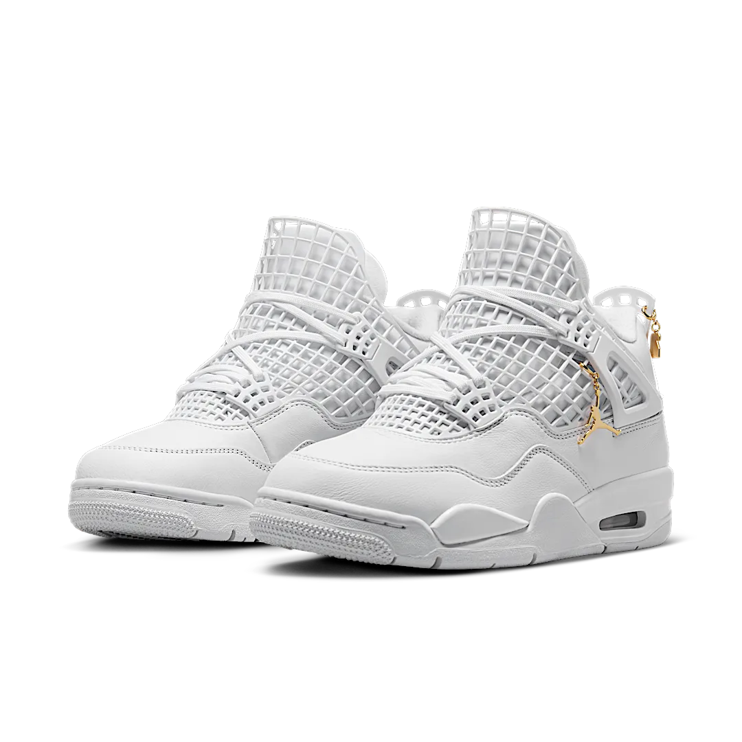 Overkicks - Air Jordan 4 Retro Net White (FN7251-107) - vista trasera
