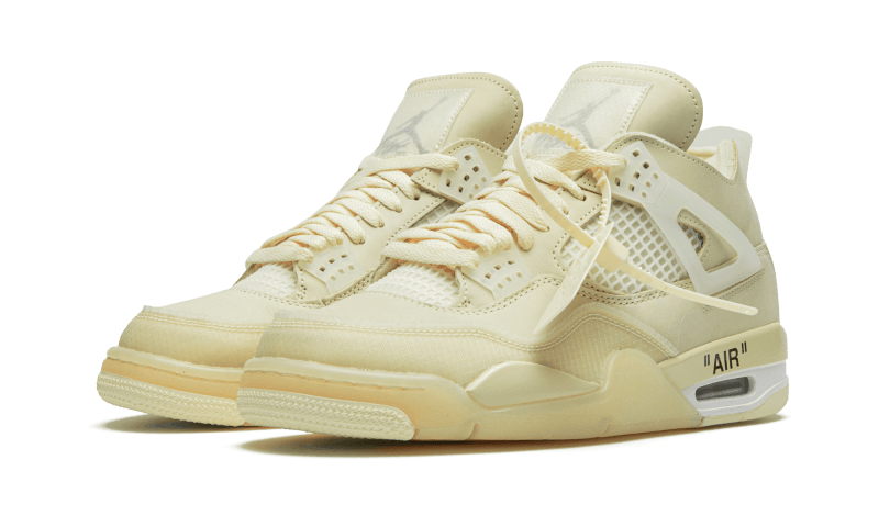 Overkicks - Air Jordan 4 Retro Off-White Sail (CV9388-100) - vista trasera