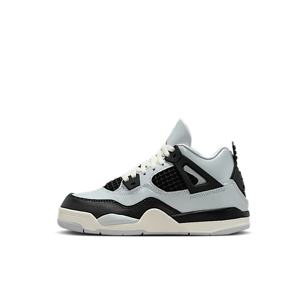Overkicks - Air Jordan 4 Retro Platinum Gold (PS) (FZ8586-070) - vista lateral