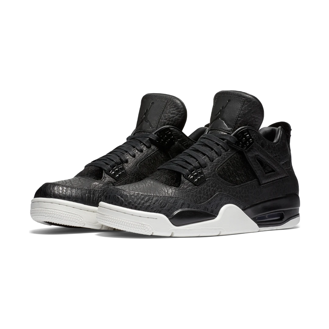 Overkicks - Air Jordan 4 Retro Pony Hair Black (819139-010) - vista trasera
