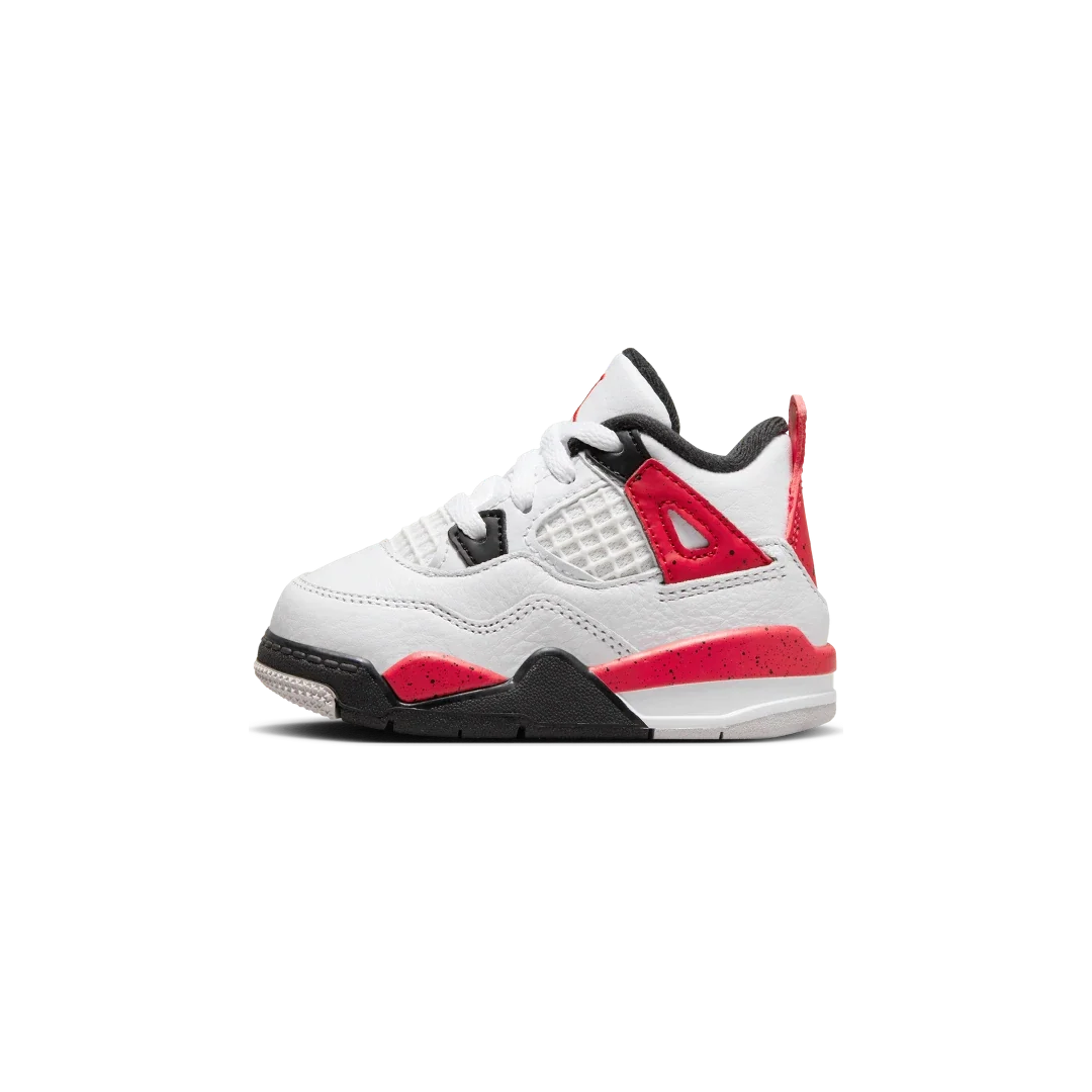 Overkicks - Air Jordan 4 Retro Red Cement (TD) (BQ7670-161) - vista lateral
