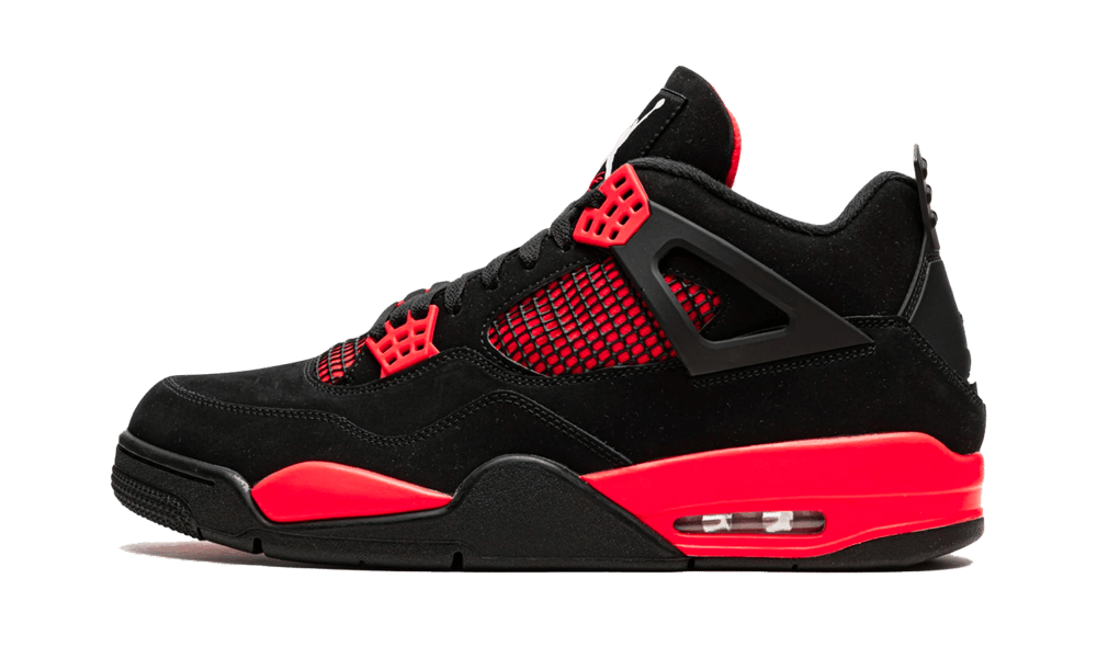 Overkicks - Air Jordan 4 Retro Red Thunder (CT8527-016 / 408452-016) - vista lateral