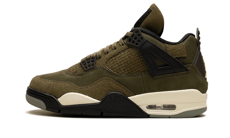 Overkicks - Air Jordan 4 Retro SE Craft Medium Olive (FB9927-200 / FB9928-200) - vista lateral