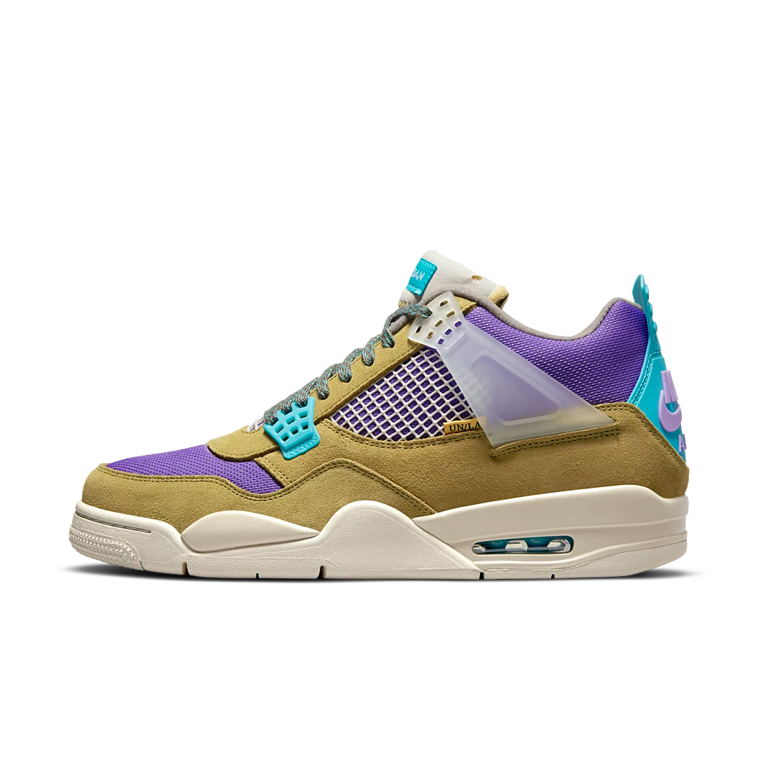 Overkicks - Air Jordan 4 Retro SP 30th Anniversary Union Desert Moss (DJ5718-300) - vista lateral
