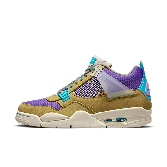 Overkicks - Air Jordan 4 Retro SP 30th Anniversary Union Desert Moss (DJ5718-300) - vista lateral