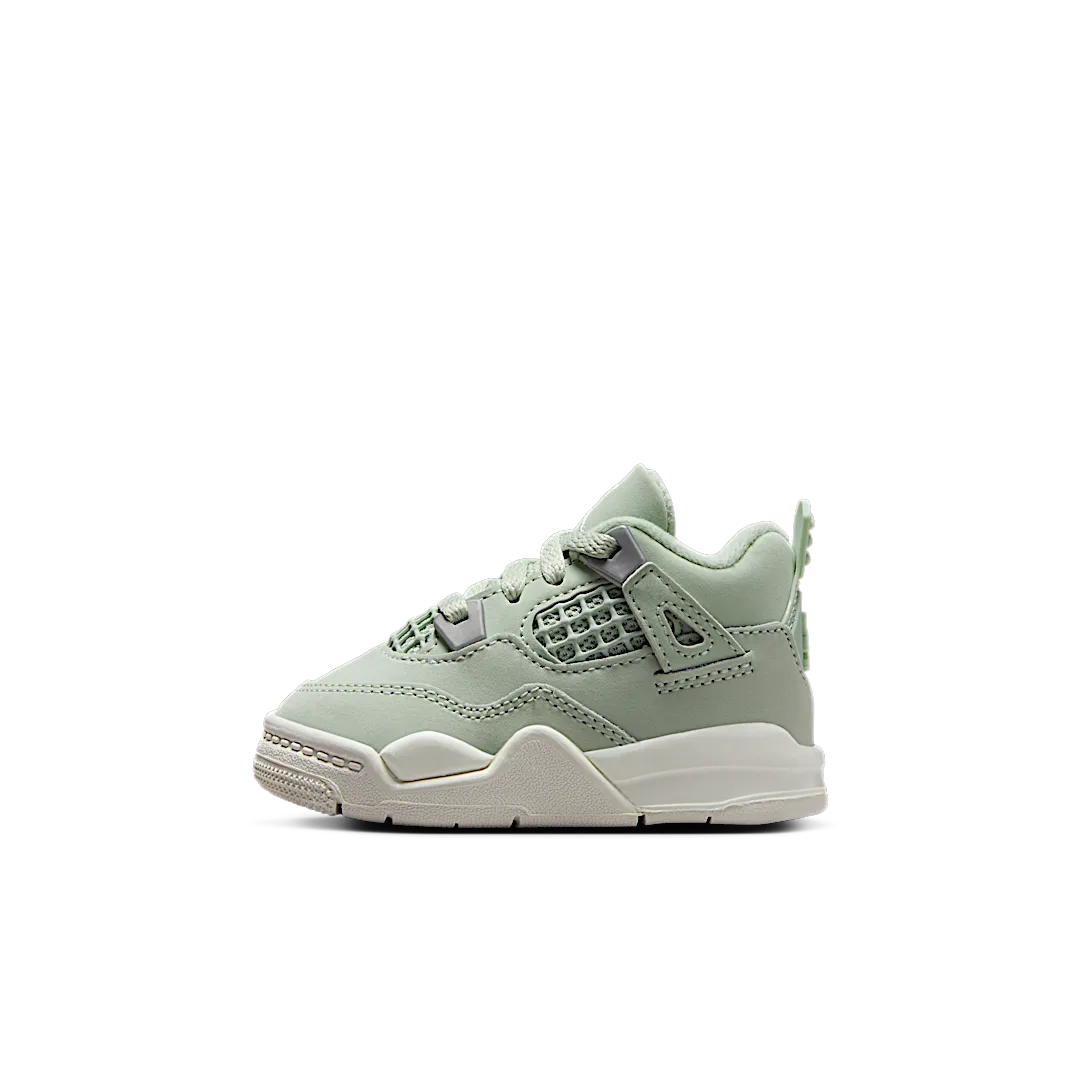 Overkicks - Air Jordan 4 Retro Seafoam Sail (TD) (HV4384-003) - vista lateral