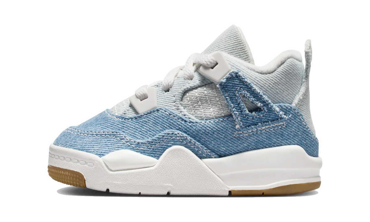 Overkicks - Air Jordan 4 Retro TEX Denim Worn Blue (TD) (IB6714-100) - vista lateral