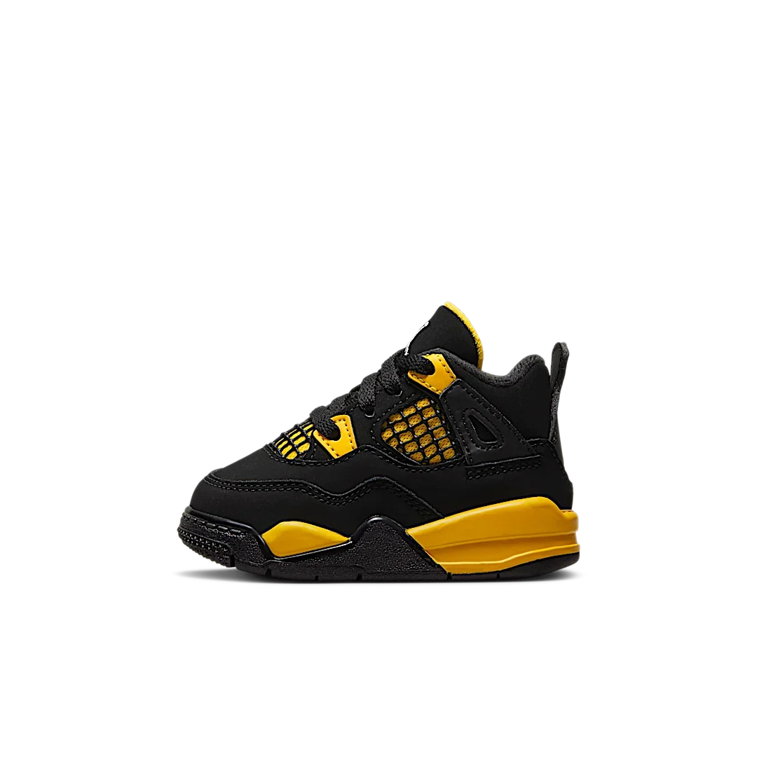 Overkicks - Air Jordan 4 Retro Thunder (2023) (TD) (BQ7670-017) - vista lateral