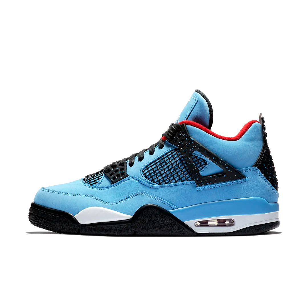 Overkicks - Air Jordan 4 Retro Travis Scott Cactus Jack (308497-406) - vista lateral