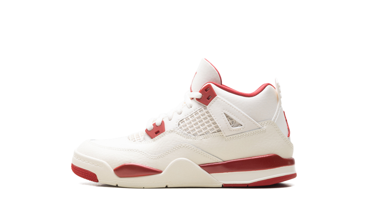 Overkicks - Air Jordan 4 Retro Valentines Day Sierra Red (PS) (HV4385-108) - vista lateral