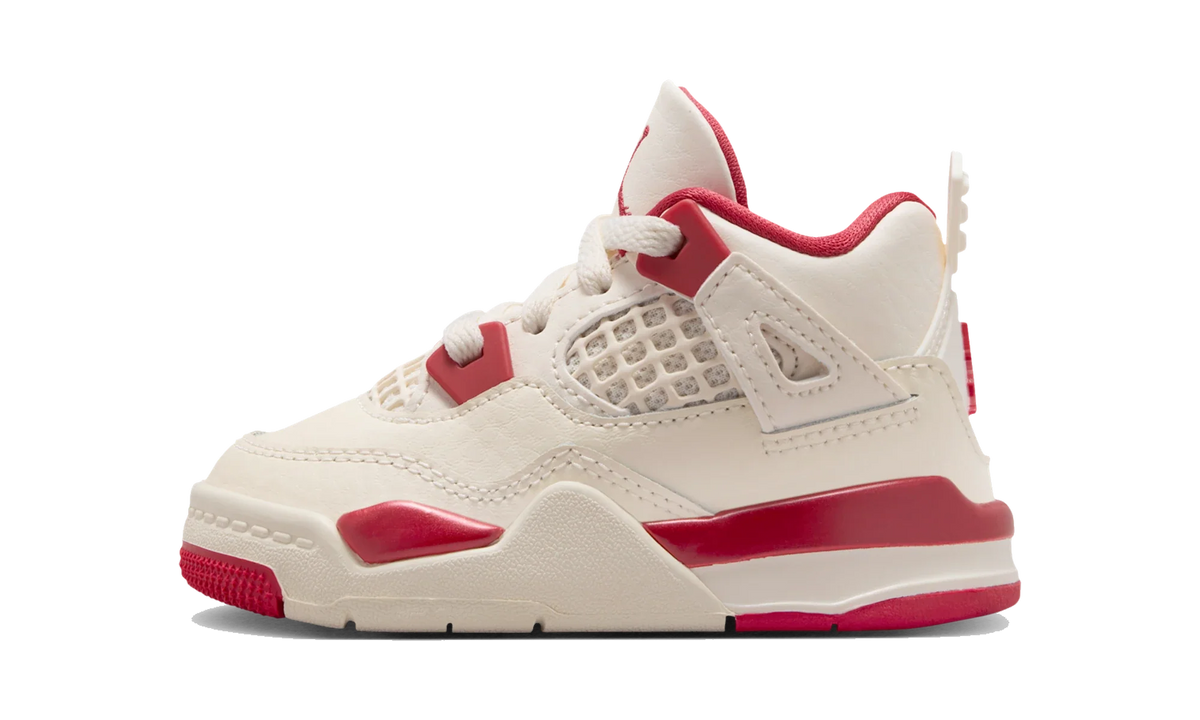 Overkicks - Air Jordan 4 Retro Valentine's Day Sierra Red (TD) (HV4384-108) - vista lateral