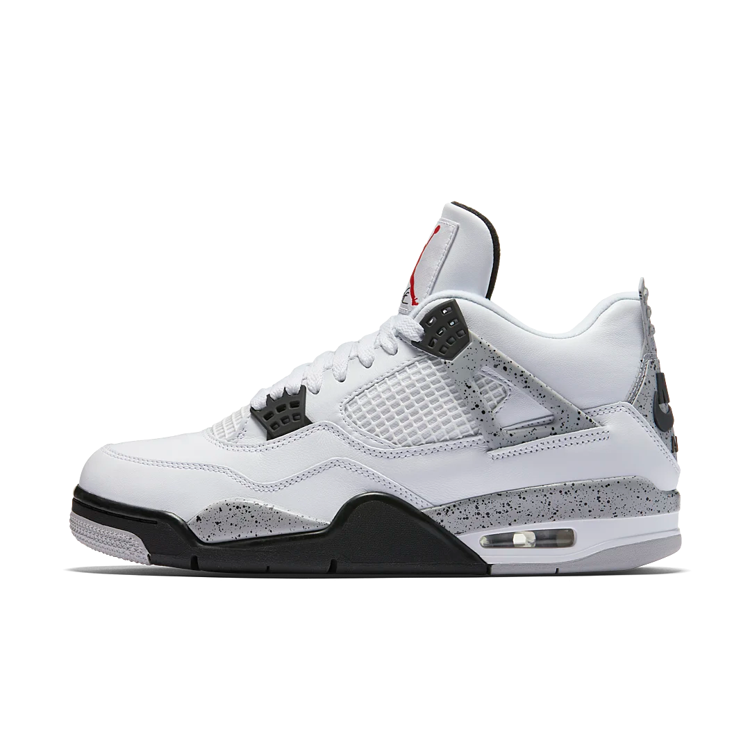 Overkicks - Air Jordan 4 Retro White Cement (2016) (840606-192) - vista lateral