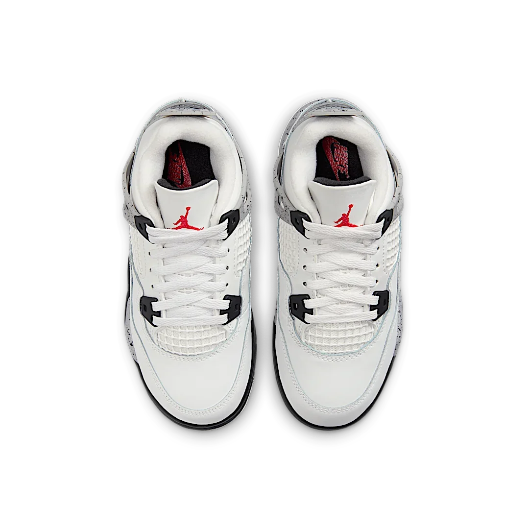 Overkicks - Air Jordan 4 Retro White Cement (2025) (PS) (IB4388-100) - imagen 3