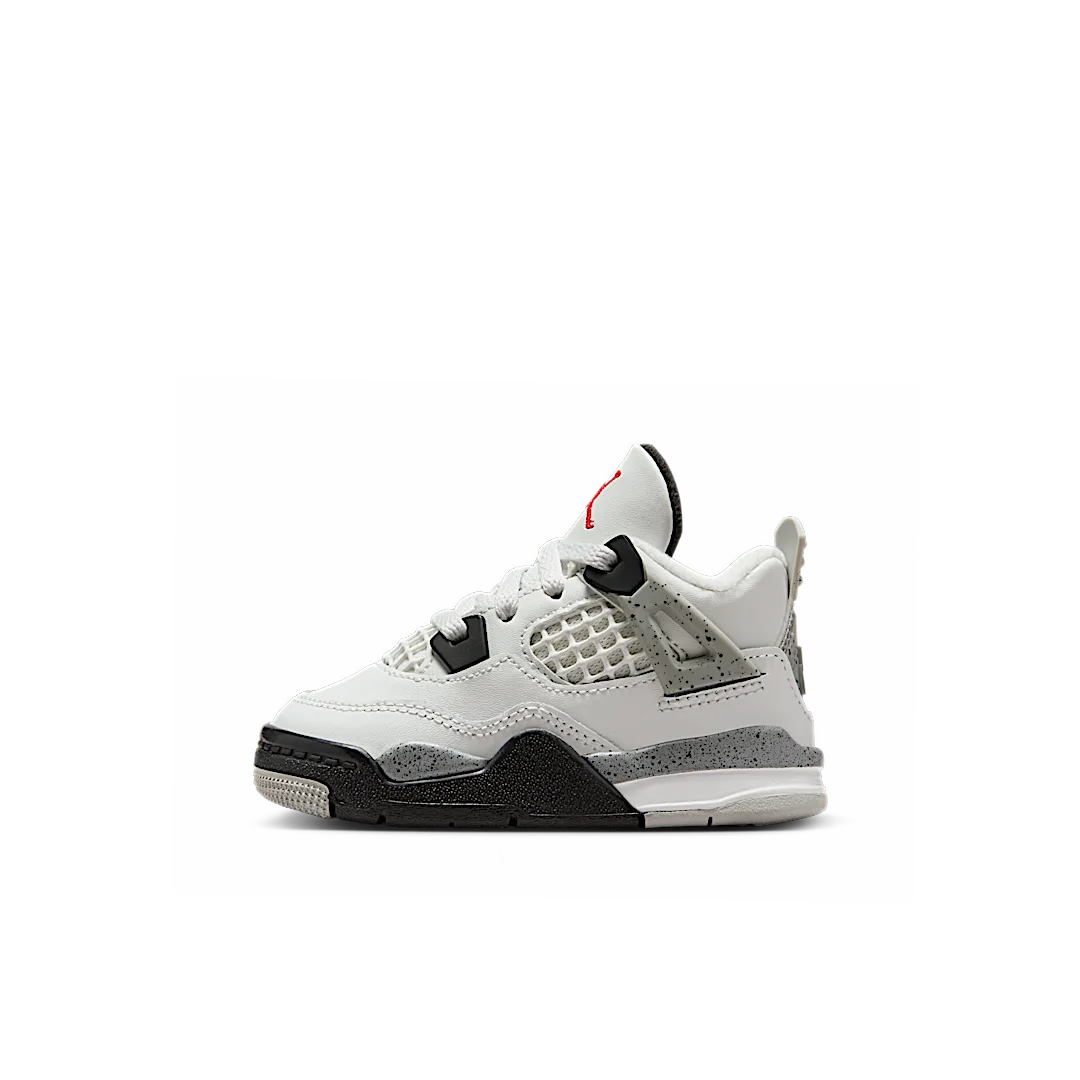 Overkicks - Air Jordan 4 Retro White Cement (2025) (TD) (IB4387-100) - vista lateral