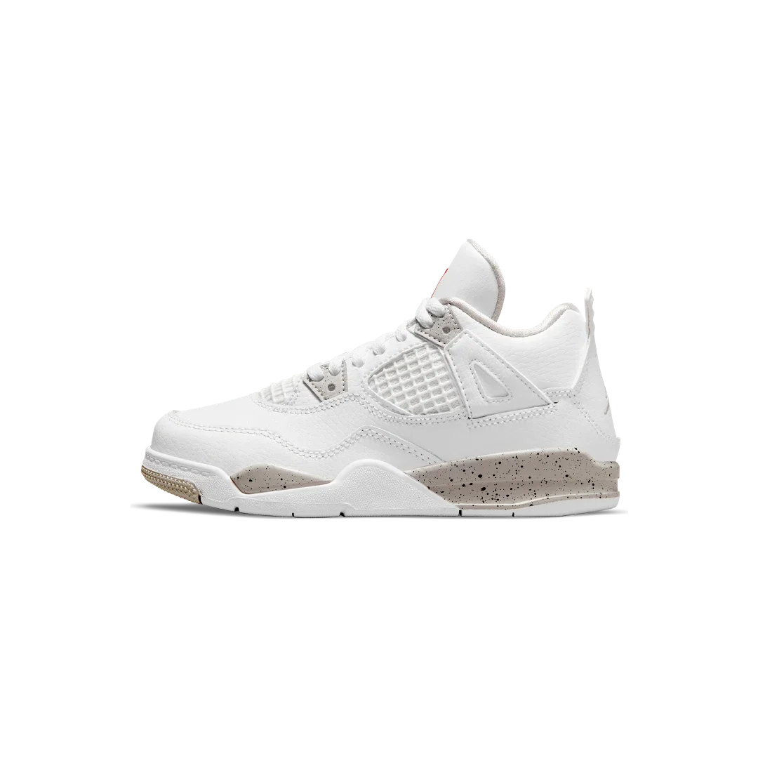 Overkicks - Air Jordan 4 Retro White Oreo (2021) (PS) (BQ7669-100) - vista lateral