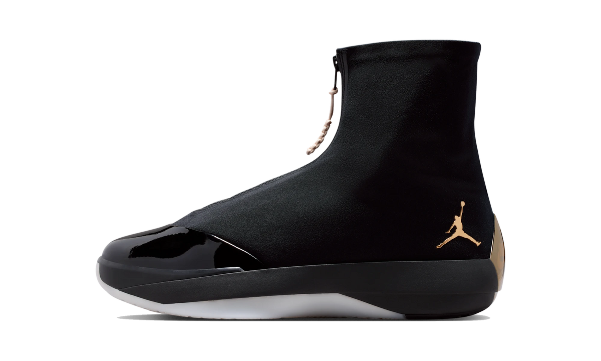 Overkicks - Air Jordan 40-28 Black Metallic Gold (IR2085-001) - vista lateral