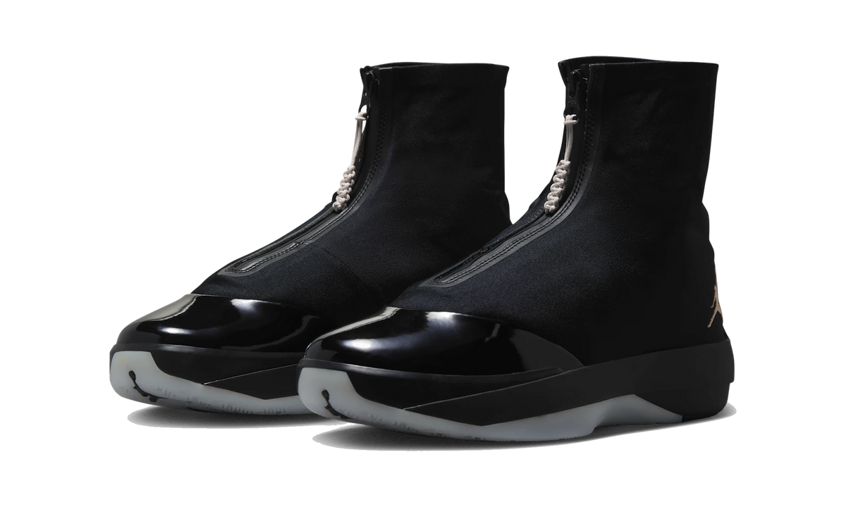 Overkicks - Air Jordan 40-28 Black Metallic Gold (IR2085-001) - vista trasera