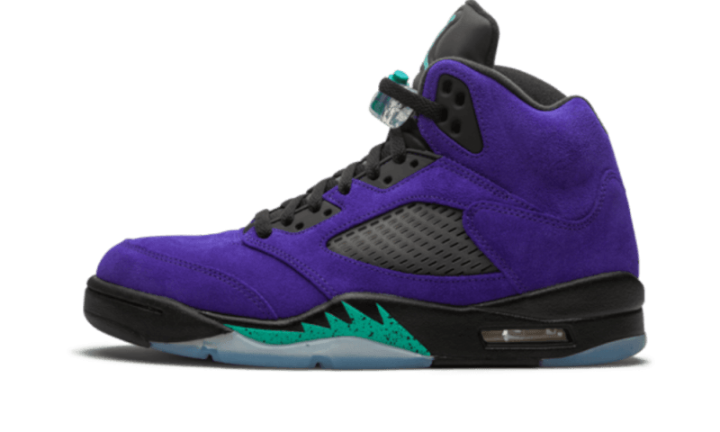 Overkicks - Air Jordan 5 Retro Alternate Grape (136027-500) - vista lateral