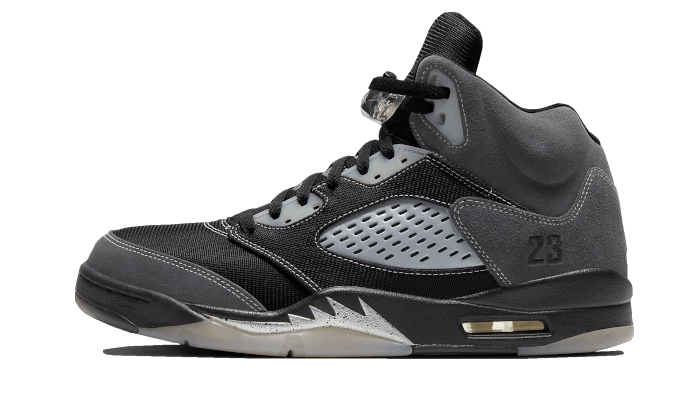 Overkicks - Air Jordan 5 Retro Anthracite (DB0731-001) - vista lateral