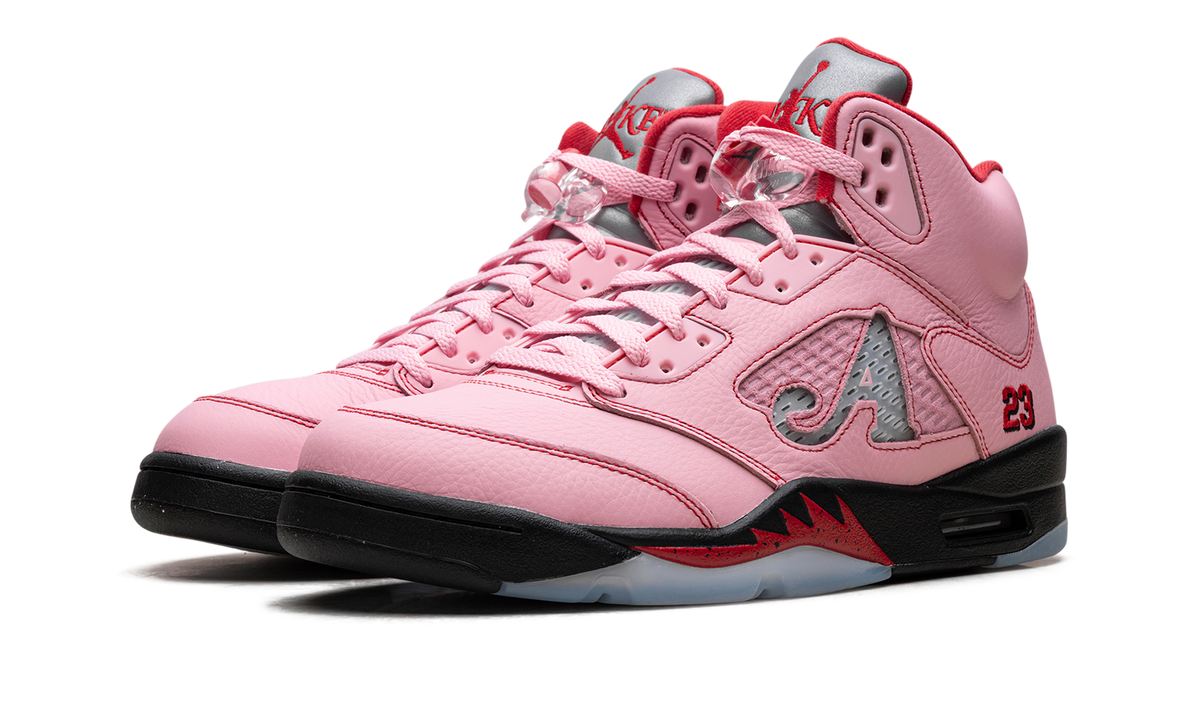 Overkicks - Air Jordan 5 Retro Awake NY Arctic Pink (DV4982-600) - vista trasera