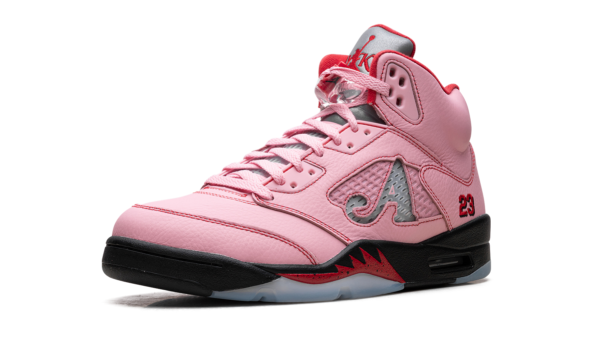 Overkicks - Air Jordan 5 Retro Awake NY Arctic Pink (DV4982-600) - detalle lateral