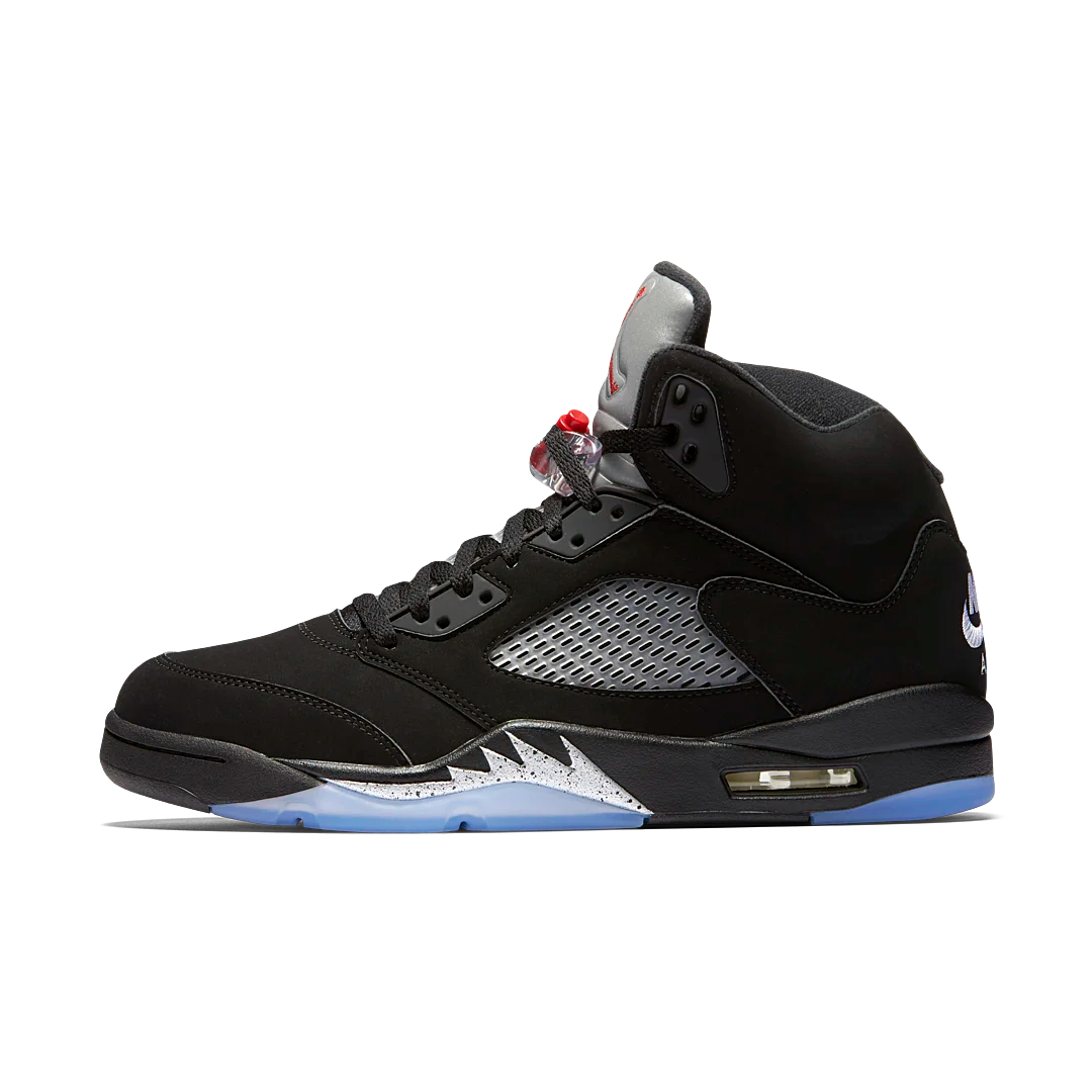 Overkicks - Air Jordan 5 Retro Black Metallic (2016) (845035-003) - vista lateral