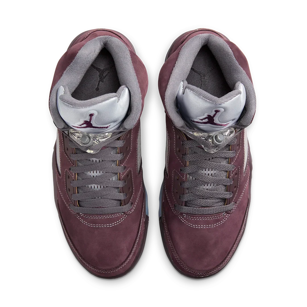 Overkicks - Air Jordan 5 Retro Burgundy (2023) (GS) (FN4233-600) - imagen 3