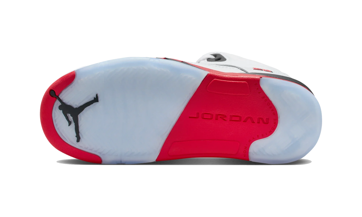 Overkicks - Air Jordan 5 Retro Fire Red Black Tongue (2025) (PS) (HQ7979-101) - imagen 3