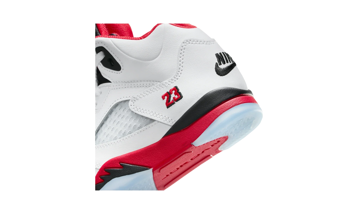 Overkicks - Air Jordan 5 Retro Fire Red Black Tongue (2025) (PS) (HQ7979-101) - imagen 8