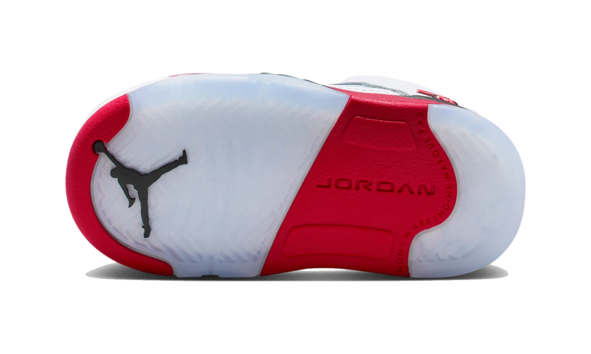 Overkicks - Air Jordan 5 Retro Fire Red Black Tongue (2025) (TD) (HQ7981-101) - imagen 3